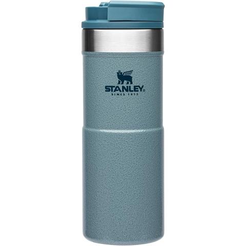 Stanley Classic Neverleak Travel Mug, 0.35 Liter Capacity, Hammertone Ice