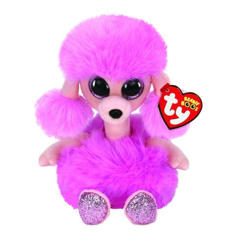 TY BEANIE-BOOS-POODLE-CAMILLA-PINK-REG-6IN