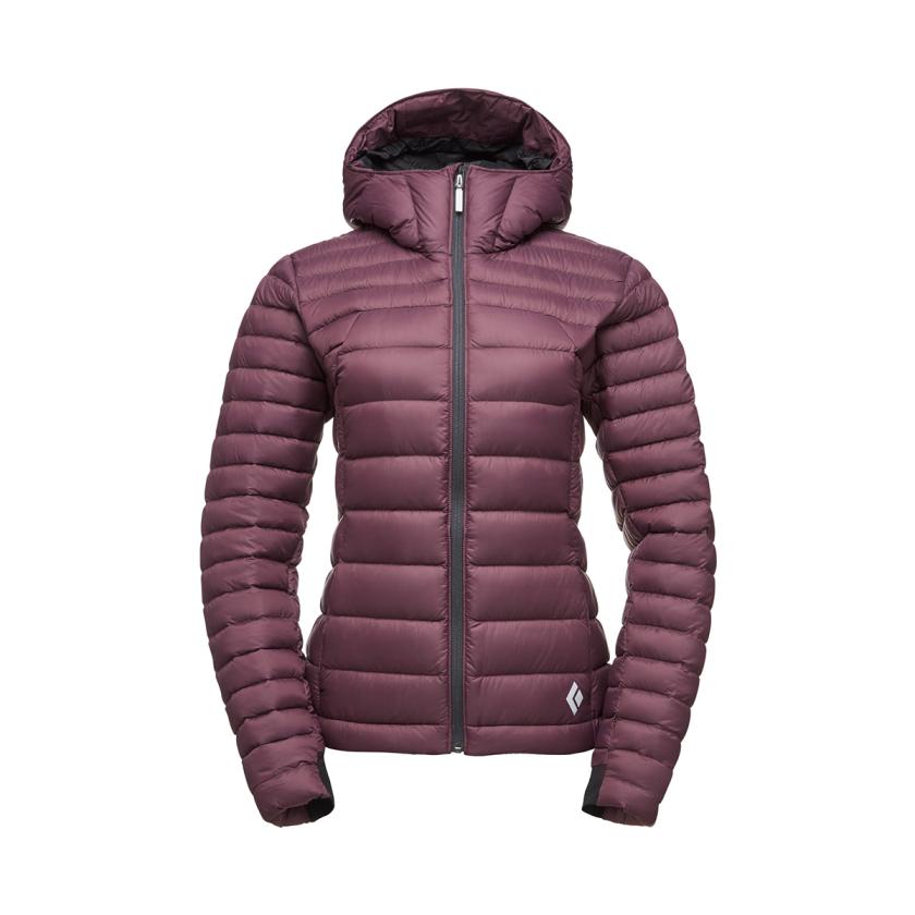 Black Diamond Cold Forge Down Hoodie - Women - Small - Bordeaux