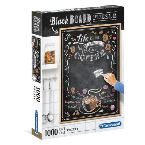 CLEMEN CLEM-PUZZLE-BLACKBOARD-COFFEE-1000PCS