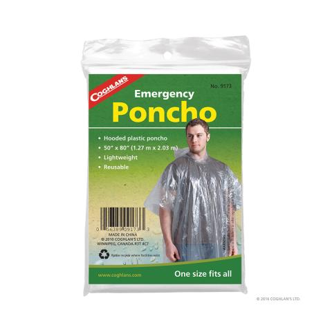 Coghlans Emergency Poncho - Clear
