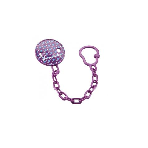 Thermobaby Pacifier Clip Holder Purple