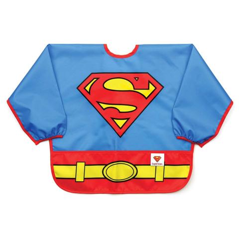 Bum Kins Costume Sleeved Bib - Superman