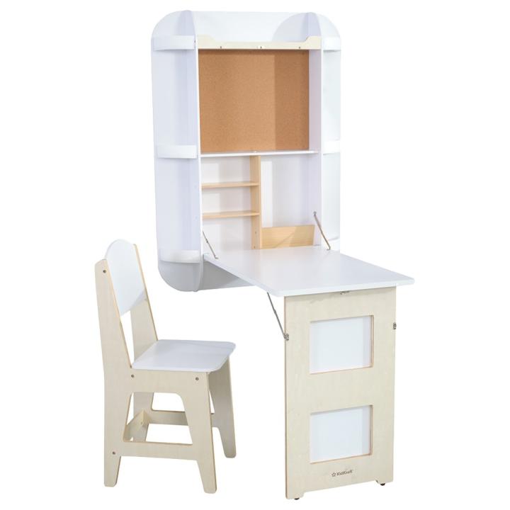 Kidkraft Arches Floating Wall Desk &amp; Chair - White
