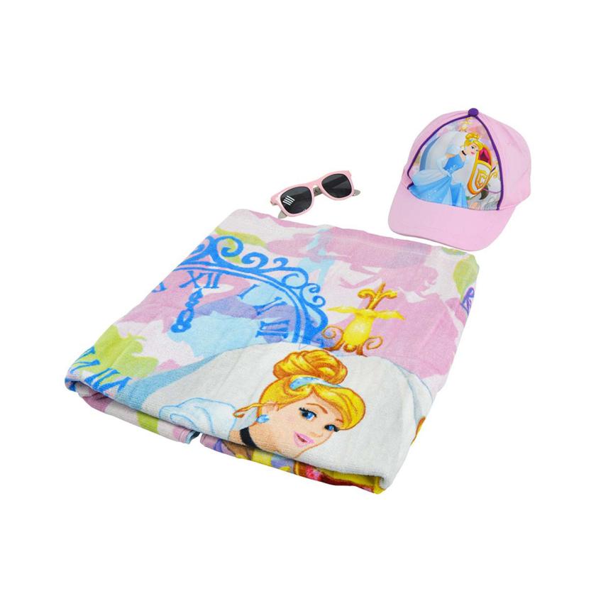 Disney Princess Beach Set-Bag,Towel,Caps &amp; Sunglasses - Ncw009