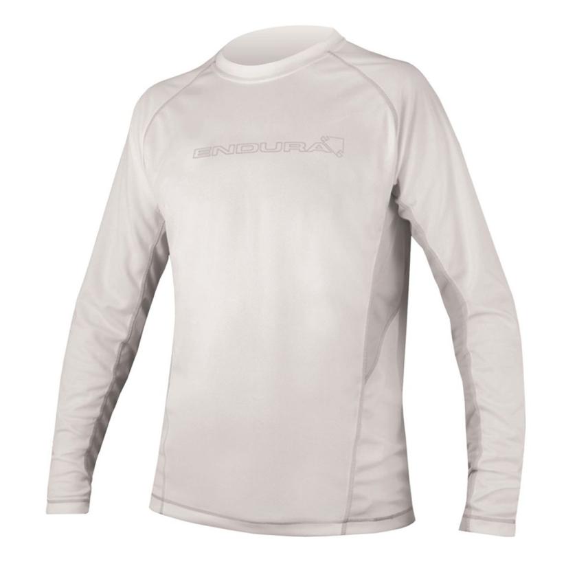 Endura Cairn L/S T-Shirt, XL, White/Grey