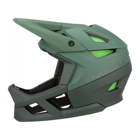 Endura MT 500 Full Face Helmet, Medium-Large, Forest Green