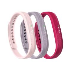 Fitbit Flex 2, Accessory 3 Pack, Pink Large
