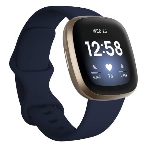Fitbit Versa 3 Midnight/Soft Gold Aluminum Watch