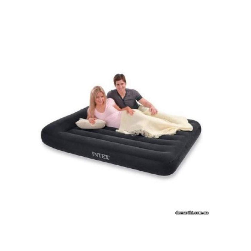 Intex Pillow Rest Classic Double Comfort Airbed with Electric Pump