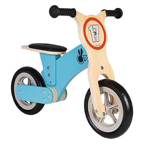 Jurato Janod - Wooden Bikloon Little Racer Balance Bike - Blue