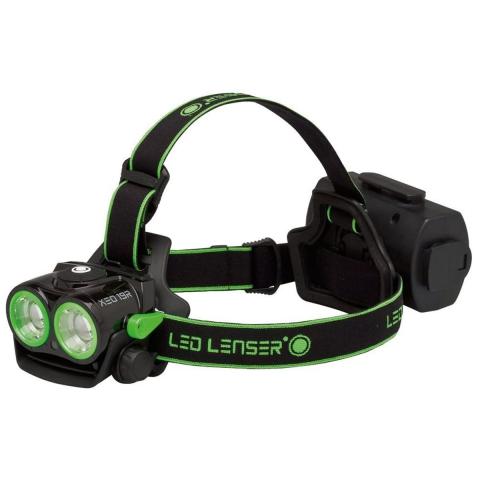 Ledlenser XEO19R Green in Soft Case, 2x C-LED and 4x18650 batteries