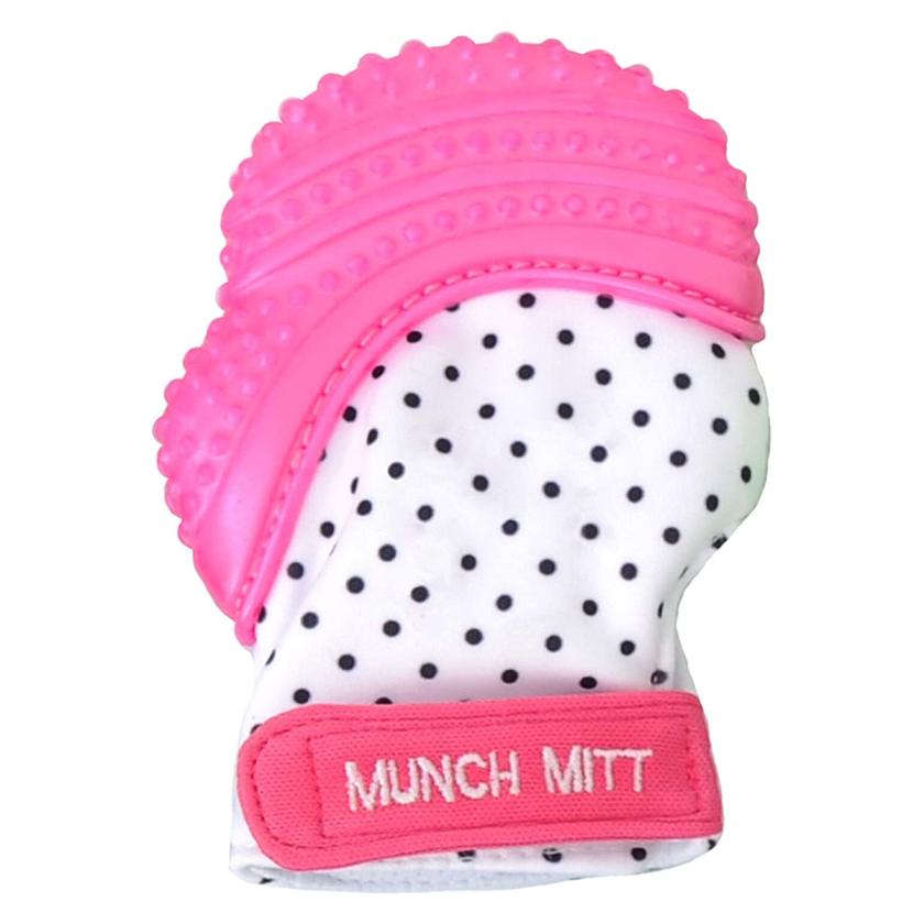 Munch Mitt Polka dots -Pink