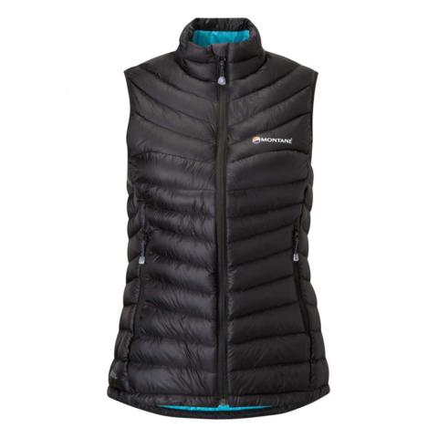 Montane FEM Featherlite Down Vest, Black, Extra Large UK16 / US14 / EUR42