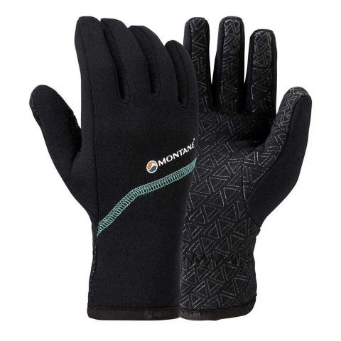 Montane FEM Powerstretch Pro Grippy Glove, Large, Black