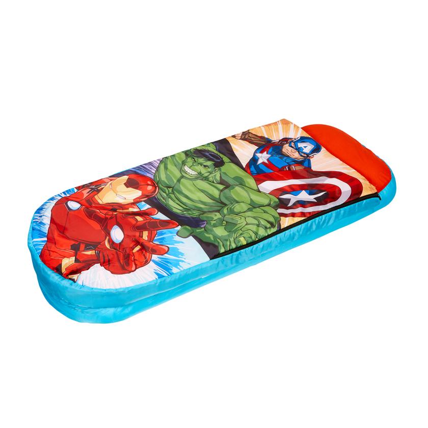 moose toys Marvel Avengers Junior ReadyBed - 2 in 1 kids sleeping bag and inflatable air bed in a bag with a pump