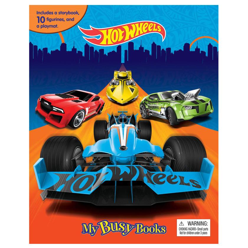 Phidal Mattel Hot Wheels My Busy Book - Multi Color
