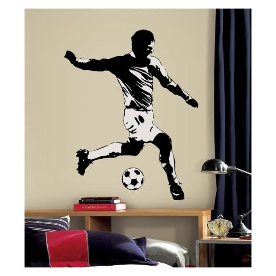 Roommates Soccer Player Giant Apple Wall Decals