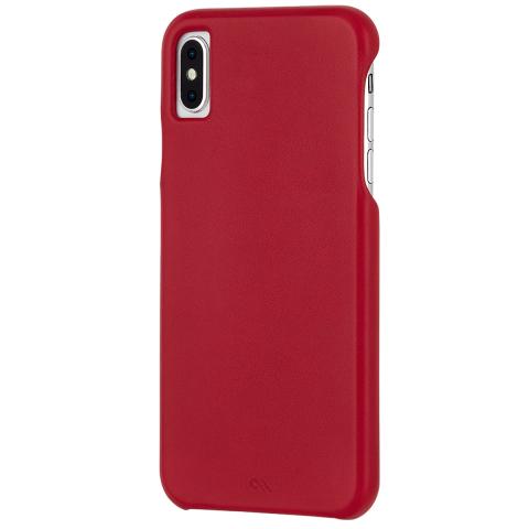 Case-Mate CASE-MATE Barely There Leather For iPhone XS Max - Cardinal