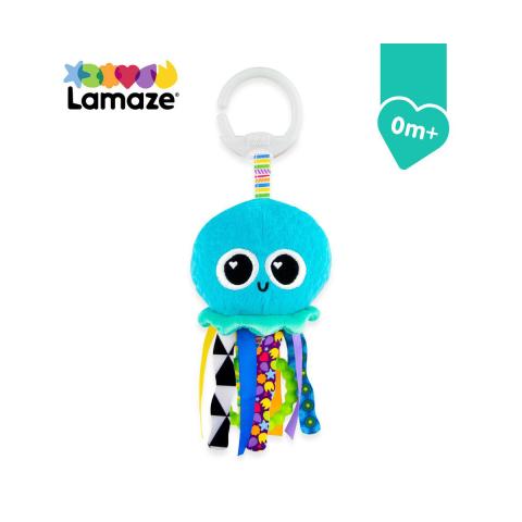 Tomy Lamaze LAMAZE  Mini Clip &amp; Go Sprinkles The Jellyfish, Clip on Pram and Pushchair Newborn, Sensory Toy for Babies Boys and Girls from 0+ Months