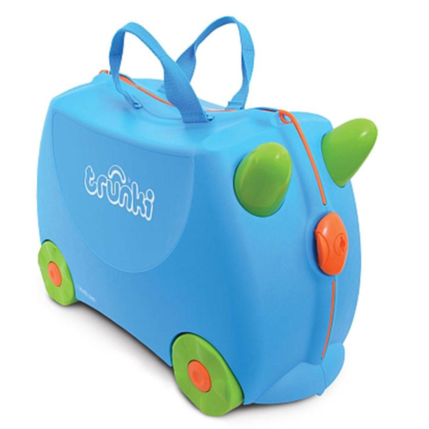 Trunki Original Terrance Kids Ride-On Suitcase and Carry-On Luggage Blue
