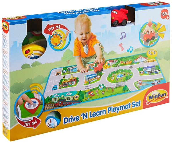 Winfun Baby Toy Drive N Learn Playmat Set