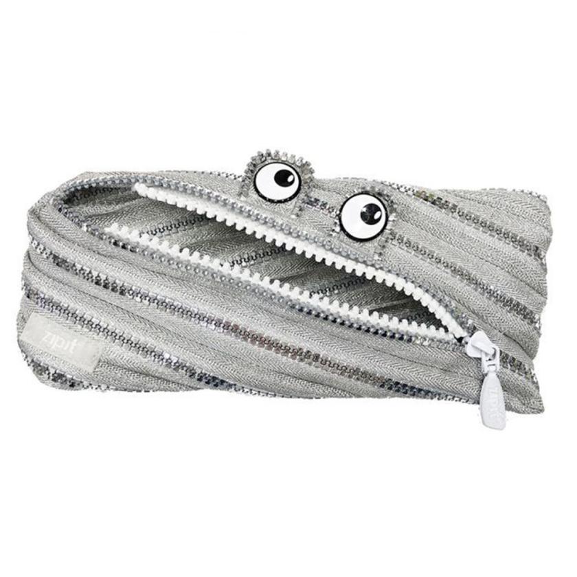 Zipit Monster Pouch/Pencil Case, Special Edition 2019 Silver