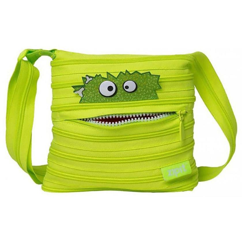 Zipit Talking Monstar Mini Shoulder Bag Bright Lime