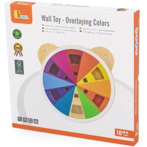 Viga WOODEN WALL TOY OVERLAYING COLOURS