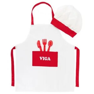 Viga Little Chef Uniform Hat Dress Up Set