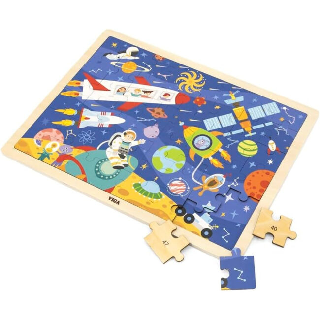 SPRM-44586-01 Viga Space Wooden Puzzle 48Piece in UAE