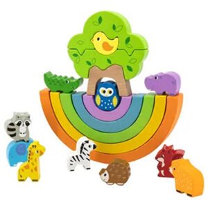 Viga Rainbow Balancing Blocks Animals
