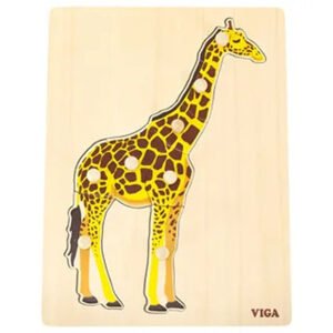 Viga Wooden Montessori Giraffe Puzzle