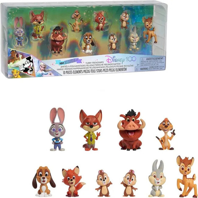 SPRM-46035-4-01 Disney 100 Years Celebration Figures Furry Friendships 10pcs in UAE