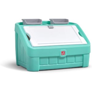 STEP2 2IN1 TOY BOX ART LID MINT