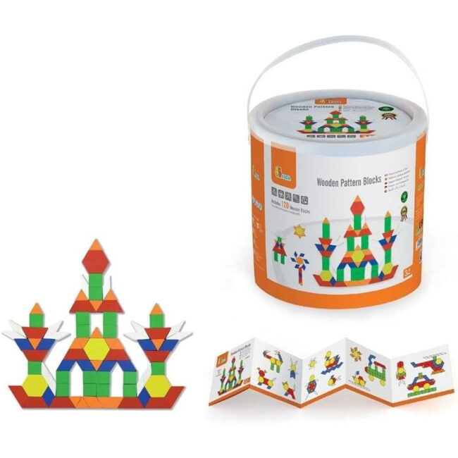 Viga Toys 250 Wood Pattern Blocks in UAE