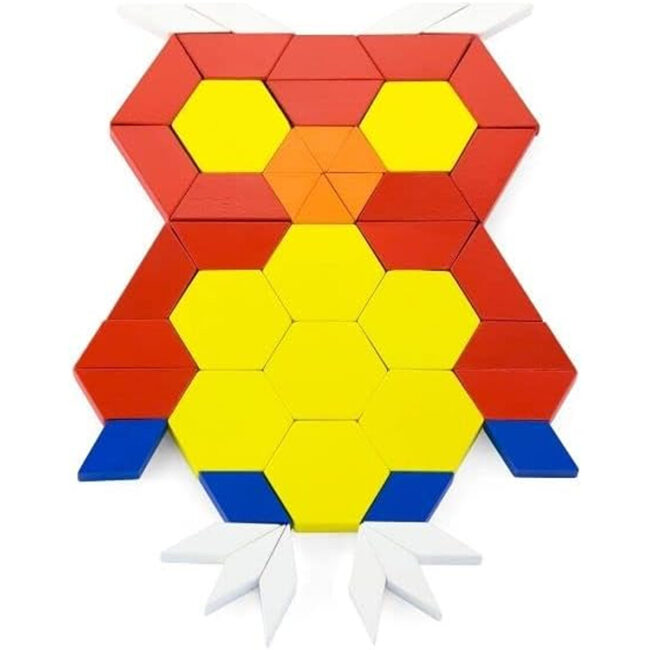 Viga Toys 250 Wood Pattern Blocks in UAE - view 2