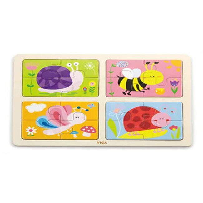 SPRM-50189-01 Viga Big Wooden Knob Puzzle Insect in UAE