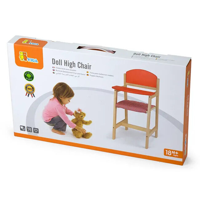 SPRM-50280FSC-02 Viga Wooden Doll High Chair in UAE - view 2