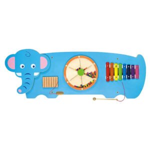 Viga Wooden Elephant Wall Toy Blue