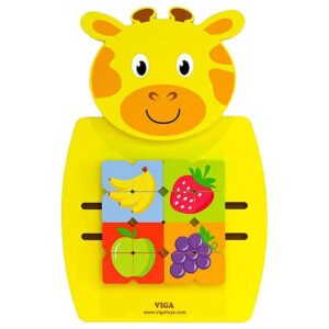 Viga Animal Wall Toy Panels Giraffe Mosaic Fruits