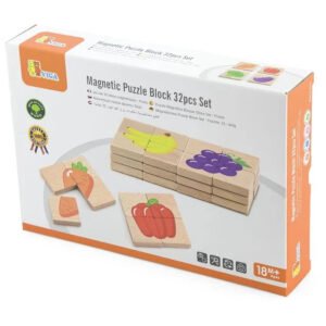 Viga Magnetic Puzzle Block Set Fruits 32pcs