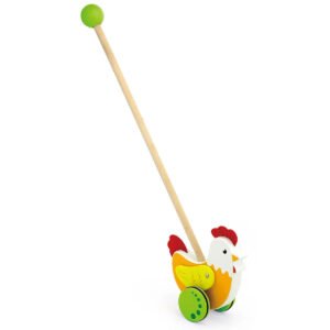 Viga Push Toy Rooster