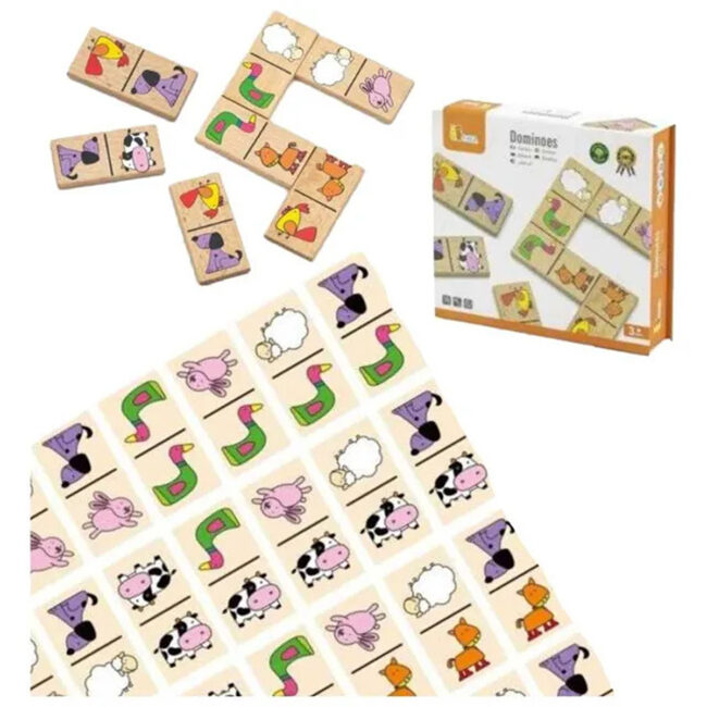 Viga Dominoes Game Farm Animals 28 Pcs in UAE - view 2