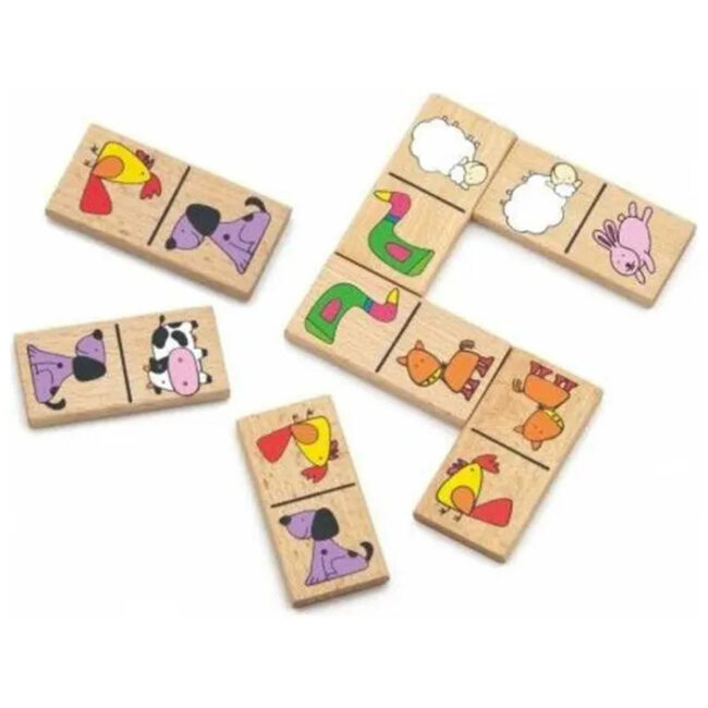 Viga Dominoes Game Farm Animals 28 Pcs in UAE - view 3
