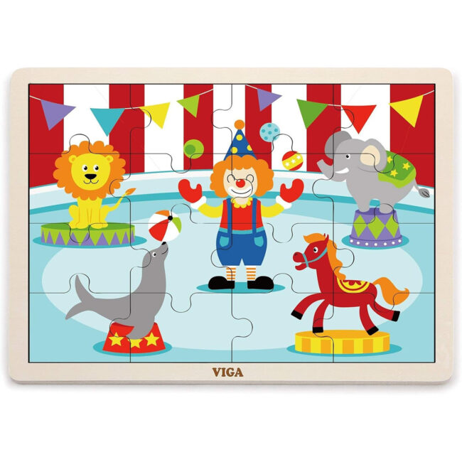 SPRM-51427-03 Viga Storage Shelf Wooden Puzzle 12 Set 16Pieces in UAE - view 2