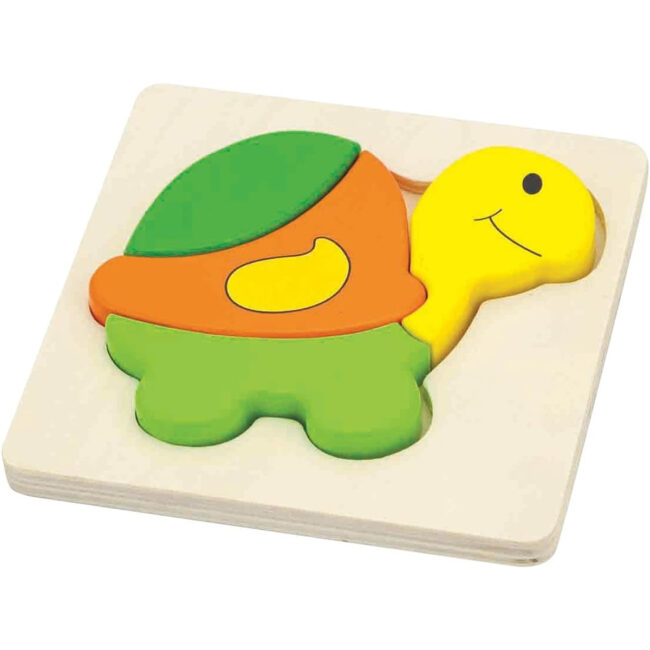 New Classic Toys Viga Wooden Turtle Shape Block Puzzle 4Pieces in UAE