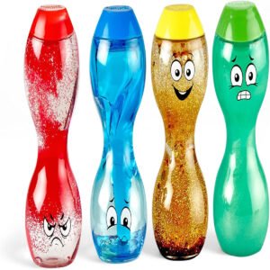 Learning Resources Sensory Bottles to Express Your Feelings Kids Emotions Easy to Grip 3 Years Old