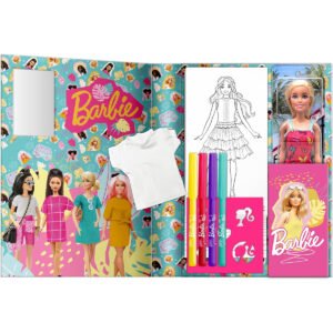 Barbie stencil style with doll