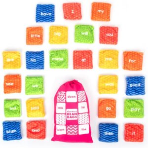 Educational Insights Learning Resources Sight Words Bean Bags Ages 4 Keywords Games Aid with Phonetics and Spelling Tactile Bean Bags for Kids to Throw Sensory Bean Bags for Fumbling